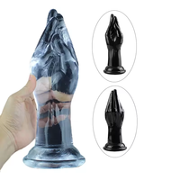 Forme de main fermée claire Super énorme Plug Anal Silicone clair énorme godemichet Anal pour hommes femmes