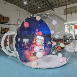 Lớn Rõ Ràng PVC Inflatable Quả Cầu Tuyết Ảnh Gian Hàng Cho Giáng Sinh Trang Trí - Product Image 1