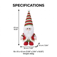 Nouvelles décorations de Noël en gros : Poupée géante lumineuse et musicale, bonhomme de neige dansant, cadeau pour enfants