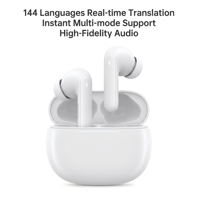 Professional 144 Languages M3 Smart Translator Earbuds  5.0 Real-time Two-way Translation For Travel Business