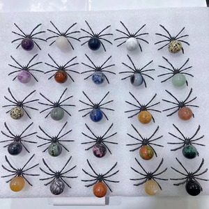 Escultura de Araña de Cristal de 5.7cm, Artículos Decorativos de Piedra Natural, Cristal Curativo, Aleación de Gemas, para Regalo - Product Image 2