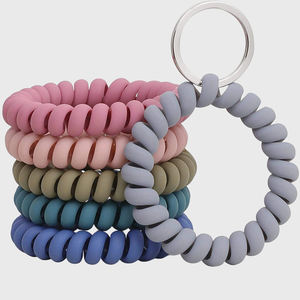 Bracelet porte-clés extensible multifonctionnel coloré Rewin pour salle de sport, <span class=keywords><strong>piscine</strong></span>, badge d'identification, porte-clés sportif - Product Image 1