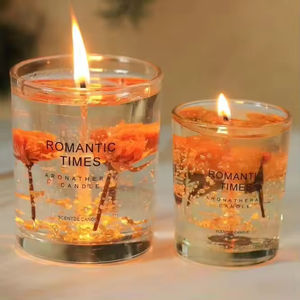 เทียนเจลลี่กลิ่นกุหลาบขาว ทำมือ เป็นมิตรกับสิ่งแวดล้อม สำหรับตกแต่งในเทศกาลอีสเตอร์ วันพ่อ วันขอบคุณพระเจ้า และเทศกาลดีวาลี - Product Image 2