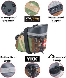 Free Sample Rear Seat <b>Cushion</b> Bag <b>Waterproof</b> Mountain Road Bicycle Saddle Tail Bag Bike Under Seat Pack - Product Image 2