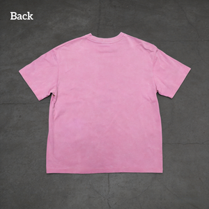 Camiseta Personalizada para Hombre, 280 GSM, 100% Algodón, Color Rosa, Impresión de Logotipo, Lavado Ácido, Fabricante - Product Image 2