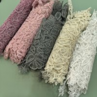 Conçu poisson fil de soie dentelle suisse dentelle française mariage dentelle garniture mariée robe de mariée femmes robe bordure