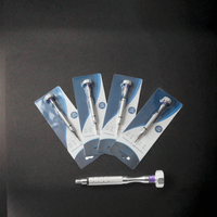 Kit de réparation de lunettes de qualité industrielle en acier inoxydable de petite taille avec accessoires, support et mini-outils de tournevis