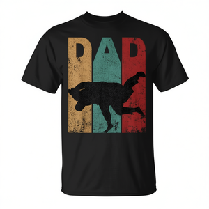 T-shirt vintage Jiu Jitsu pour papa, cadeau pour la fête des pères, vêtements décontractés pour hommes - Product Image 2