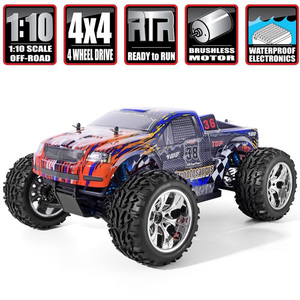 Coche de Carreras Eléctrico <span class=keywords><strong>HSP</strong></span> 94111PRO sin Escobillas 2.4G <span class=keywords><strong>1</strong></span>/10 4WD Camioneta de Escalada con Ruedas Grandes - Product Image 4
