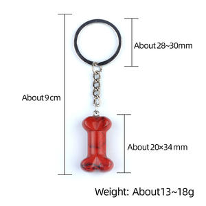 Llavero de Ángel de cristal natural al por mayor, regalo de recuerdo de energía curativa con collar de nombre Premium artesanal de hueso - Product Image 5