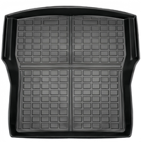 Tapis de sol TPE sur mesure, doublure de coffre, ensemble complet, toutes saisons, imperméable, anti-poussière, antidérapant pour Tesla Model S 2015 et plus
