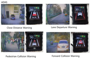 Pantalla de aviso inteligente Richmor en el coche R-watch compatible con ADAS DSM BSD consejos de velocidad de alarma - Product Image 2
