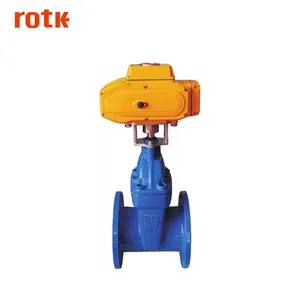 ROTK 380V 220V électrique actionneur motorisé ductile d'étanchéité en fonte vanne à bride