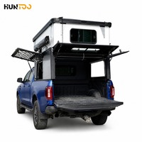 Coque de camping pour pick-up, coque rigide verrouillable avec porte-bagages pour les voyages d'aventure