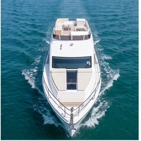 Yacht de croisière à cabine en PRV de 15,16 m, fabriqué en Chine, avec un seul gouvernail, un double moteur diesel, 12 nœuds, certifié CE, bateau pour saillies aux îles