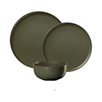 Ensemble de vaisselle en céramique mate classique fait à la main salade/bol à céréales plat à lait principal Pot tasse et tasse ensembles de Table