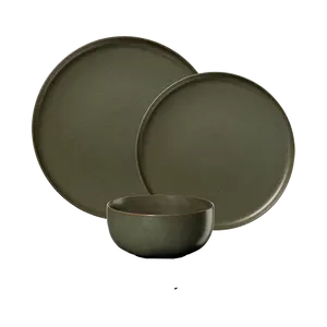 Классическая матовая фарфоровая чаша для салата ручной работы, основное блюдо для молока, наборы кастрюль, кружка, столовые наборы, набор посуды