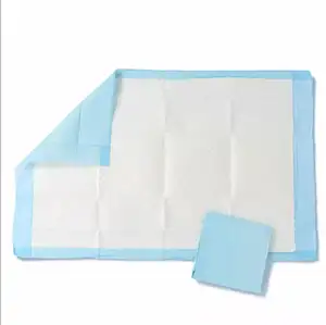 중국 공장 요실금 침대 패드 의료 일회용 언더 패드 60x9 0 하이 퀄리티 초 흡수성 PE 백 시트 소변 패드