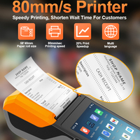 Terminal de paiement portable Android 14 3+32 Go avec NFC, paiement sans argent liquide, code QR, billet électronique, imprimante 4G BT WIFI R330 Plus