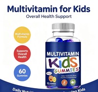 Gummies multivitaminées haute puissance pour enfants, saveur myrtille, 100 unités, pour le bien-être quotidien des enfants, complément alimentaire OEM&ODM