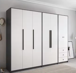 En gros Dernier Mouvement Vestiaire Assemblé <span class=keywords><strong>Placard</strong></span> En Bois Mélamine Assemblage Facile Durable Armoire Tiroirs De Rangement Armoire - Product Image 2