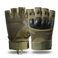 Gants demi-doigt pour hommes Gants tactiques Tir sportif Chasse Moto Gants de cyclisme