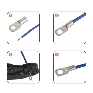 High Quality SC25-8 Cable Lug <b>Terminals</b> Single-Hole Copper Tin Plates SC Connector - Product Image 2