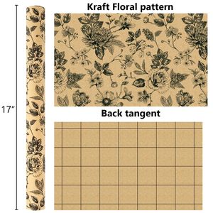 Floral <b>pattern</b> gift wrapping <b>paper</b> Mother's Day gift wrapping <b>paper</b> book wrapping <b>paper</b> available for customization in stock - Product Image 6