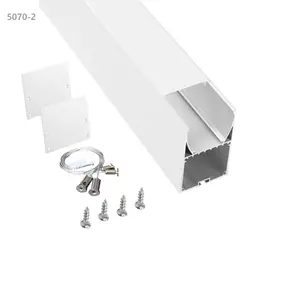 50mm*70mm Up and Down LED Light Aluminium LED Profile Channel For 4 Lines LED Strip Light