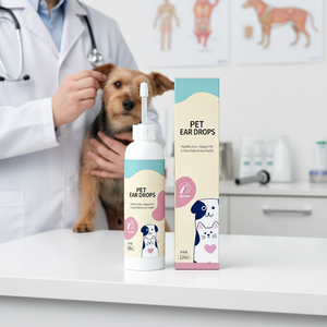 Gotas Limpiadoras <span class=keywords><strong>de</strong></span> Oídos para Perros y Gatos OEM/ODM, Fórmula Suave que Elimina la <span class=keywords><strong>Cera</strong></span> para el Cuidado Diario <span class=keywords><strong>de</strong></span> los Oídos, Venta al por Mayor y Marca Privada - Product Image 1