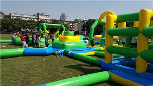 Parc aquatique gonflable géant en solde pour les sports nautiques d'été en rivière, en PVC et vinyle - Product Image 4