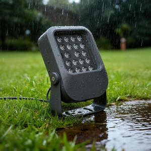 Reflector <span class=keywords><strong>LED</strong></span> Cuadrado para Exteriores, Impermeable, <span class=keywords><strong>de</strong></span> 8w a 48w, Color Gris, IP67, <span class=keywords><strong>de</strong></span> Aluminio, para Jardín y Paisajismo - Product Image 2