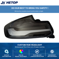 HETOP F22 Upgrade Clear Style 2er Serie 2014-2019 Spezielle Maßgefertigte Klare Farbige Autolampe M3 Rückleuchten DRL Drachenschuppen für BMW