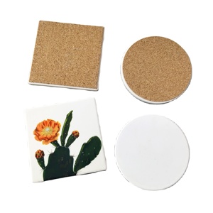 XS Ltd. Quick Shipping Square Round Sublimation Coaster Blanks for Drink