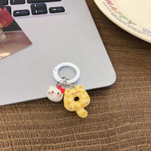 Nuevo Llavero de Gato Siamés de Dibujos Animados, Moderno y Adorable, con Hebilla Redonda, Colgante para Mochila y Auriculares, para Mujeres y Niñas, Venta al Por Mayor - Product Image 5