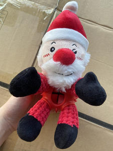 Jouet interactif en peluche bonhomme de neige de Noël personnalisé résistant aux morsures en caoutchouc grinçant - Product Image 4