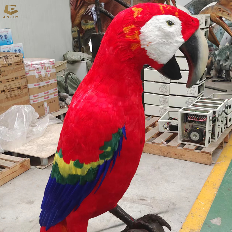 cotton fabric parrots prop