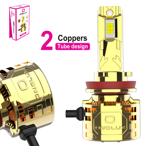 Vente Flash Usine : Ampoules LED <span class=keywords><strong>K100</strong></span> <span class=keywords><strong>GOLD</strong></span> CSP3570 pour Phares Automobiles, Accessoires Plug and Play pour Phares de Voiture - Product Image 1