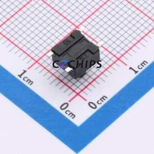 ZX-QC66-6.5TP Tactile Switch SMD-4P,6x6mm Switch Single Pole Single Throw Round Button 2.6N Vertical Mount - Product Image 2