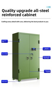 Coffre-fort intelligent multi-armoires renforcé pour armes à feu et munitions, anti-explosion, antivol, avec double verrouillage et mot de passe - Product Image 6