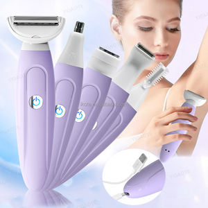 Taşınabilir 5 1 Lady tıraş makinesi elektrikli saç çıkarıcı USB şarj edilebilir su geçirmez düzeltici yüz burun kaş koltukaltı bacak vücut saç - Product Image 1