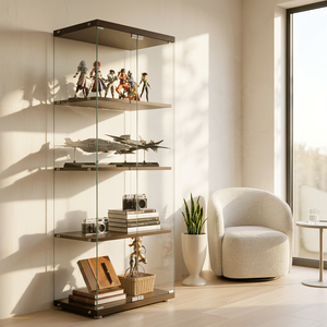Vitrina Moderna de Lujo con Vidrio Templado de Alta Transparencia para Hoteles, Apartamentos, Muebles para el Hogar, Comedores, Salas de Estar y Dormitorios - Product Image 1
