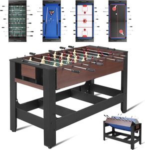 Mesa de Juego Multifuncional 2 en 1 Giratoria de 48''/54'', Mesa de Juego Combinada, Mesa de <span class=keywords><strong>Billar</strong></span>, Snooker y Futbolín - Product Image 3