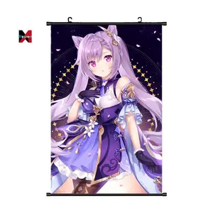40 Style 4 size Anime Game Genshin Impact Cartoon Character art wall printing pictures Poster Hanging Scroll