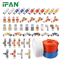 Conector de Tubería PEX de Suministro Directo IFAN, Accesorios de Plomería PEX, Conector de Presión de Latón PEX de 16-32 mm