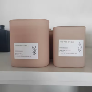 Serie Forest de lujo Flor seca Cera de soja Perfumada Vela natural blanca con cubierta de vidrio Caja de regalo Decoración del hogar - Product Image 3