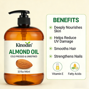 Kinodin Reines Kaltgepresstes Frisches Mandelöl für Haut-, Haar- & Nagelpflege <span class=keywords><strong>Massage</strong></span>- & Ätherisches Öl aus Pflanzen für Alle Hauttypen - Product Image 4