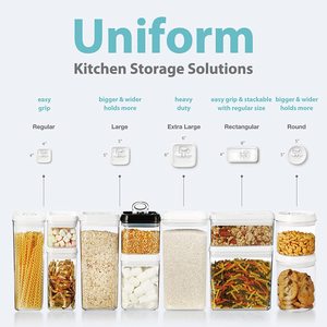 Plastic Kitchenware Vacuum Fresh Keeping Heat Resistant <b>Box</b> Airtight High Quality Dry Food Container With Lid - Product Image 5