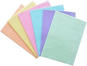 SJ bavaglini dentali di qualità nera 3ply impermeabili assorbenti paziente medico comodo bavaglino dentale monouso - Product Image 6
