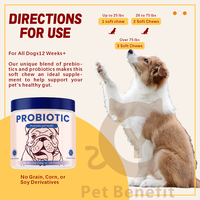 Probióticos para la Salud Intestinal de Perros, Masticables Suaves de Colostrum, Salud Intestinal Canina Premium, Alivia la Diarrea y el Estreñimiento, Suplementos de Acción Rápida